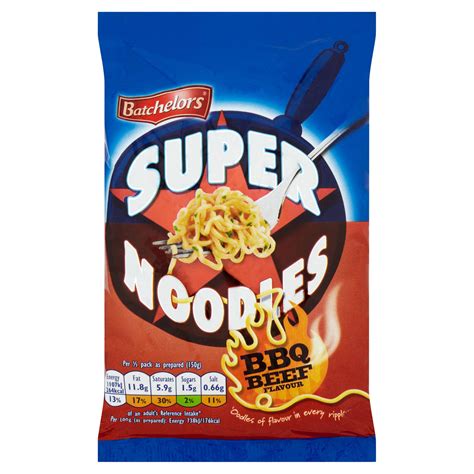Batchelors Super Noodles Bbq Beef Flavour 100g Packet Rice Pasta And Noodles Iceland Foods