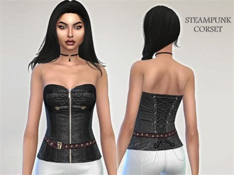 The Sims Resource Steampunk Corset By Puresim Sims 4 Downloads