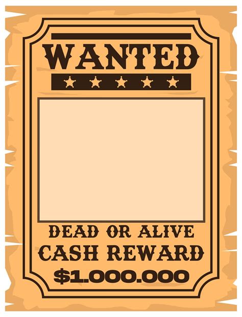 Vintage Old West Wanted Poster Template Poster Template Posters
