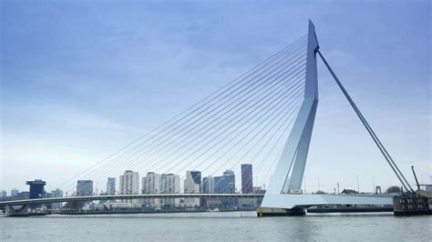 Rotterdam The Netherlands January 21 2015 The Erasmusbrug Of