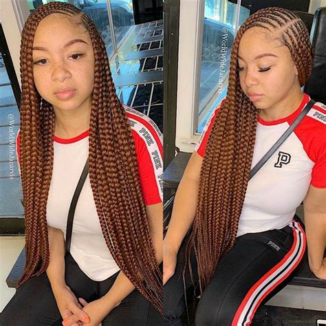 Ghana braids usually means braiding and showing clear partitions on the head. 180 Pampering Ghana Braids Hair Style Awaits You