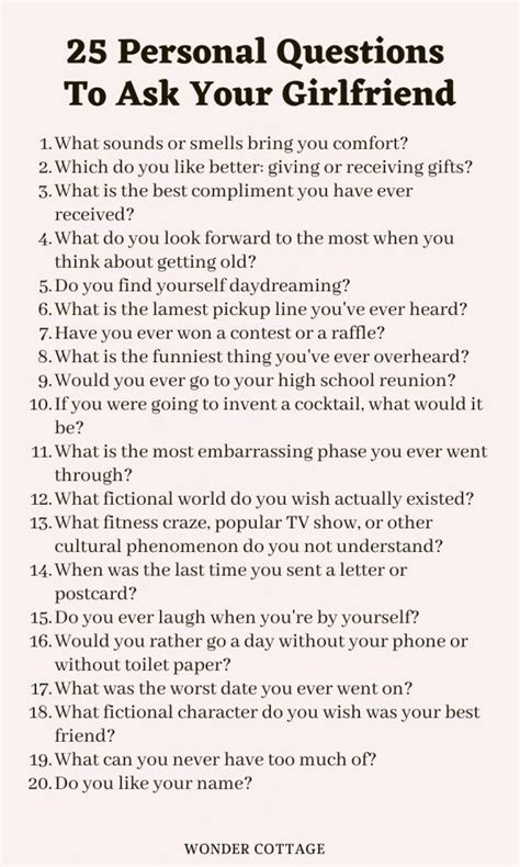 245 questions to ask your girlfriend wonder cottage fun questions to ask getting to know