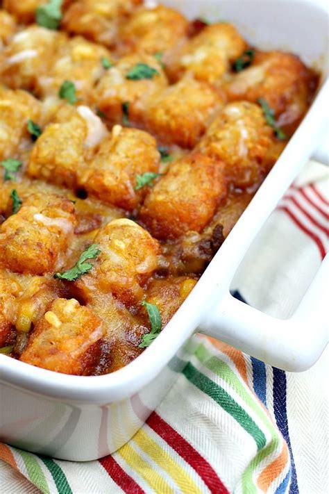 Tater Tot Taco Casserole A Quick And Easy Weeknight One Dish Meal