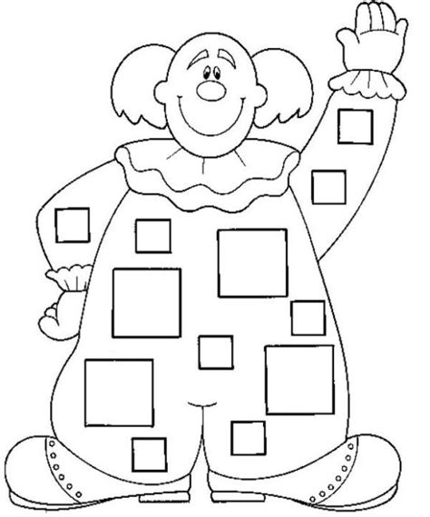 Square Sheet Preschool Coloring Pages