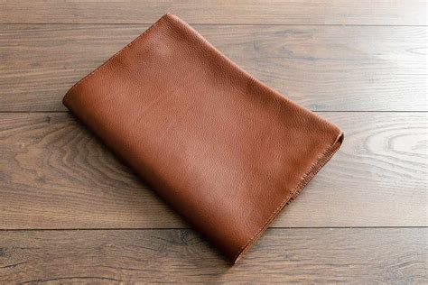 A4 Leather Document Wallet With Double Pockets Handmade Handco