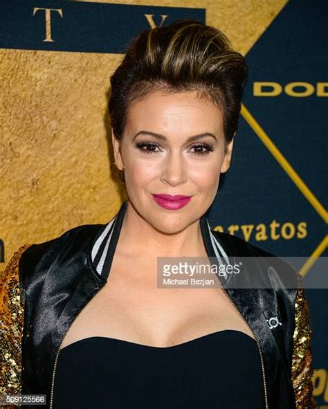 Alyssa Milano Attends The 2016 Maxim Party With Bootsy Bellows At