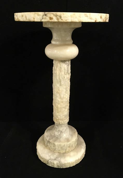 Lot Classical 22in Marble Column Pedestal
