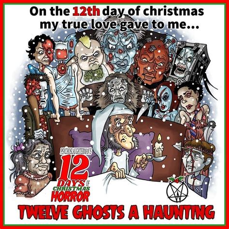Creepy Christmas 12 Days Of Christmas Merry Christmas Xmas Horror