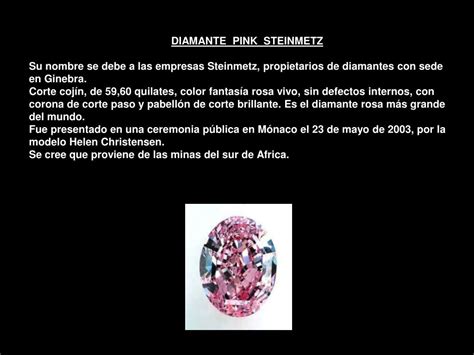 Ppt Los Diamantes Mas Famosos Powerpoint Presentation Free Download