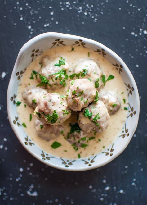 Meatballs In A Cream Sauce Salt And Lavender