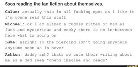 5sos Reading The Fan Fiction About Themselves Calum