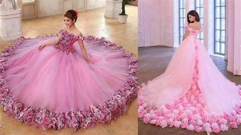 Top 15 Pink Ball Gown Wedding Dress Designs Trendy And Elegant Pink Ball Gown Princess Dress