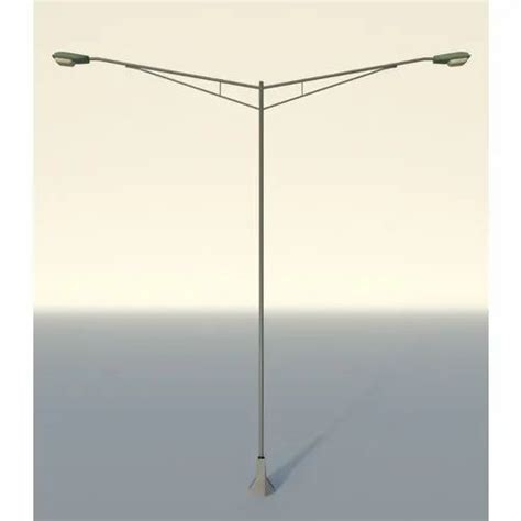 Dual Arm Mild Steel Double Arm Street Light Pole At Rs 90kilogram In