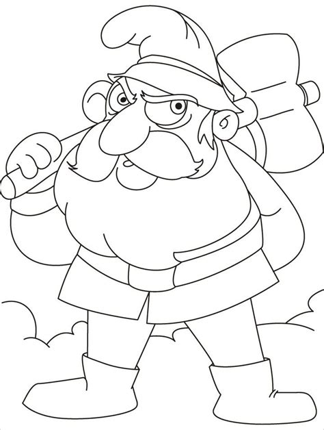 Gnome Coloring Pages Coloring Home
