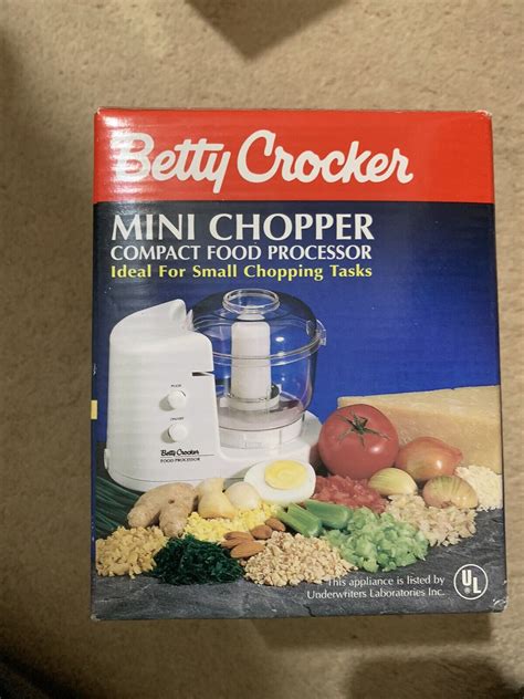 Betty Crocker Mini Chopper Model Bc 1406 Compact Food Processor New Ebay
