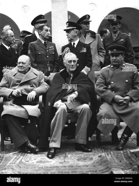 Conference Of The Big Three At Yalta February 4 12 1945 Stock Photo