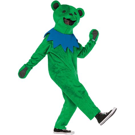 Green Grateful Dead Dance Bear Adult Halloween Costume