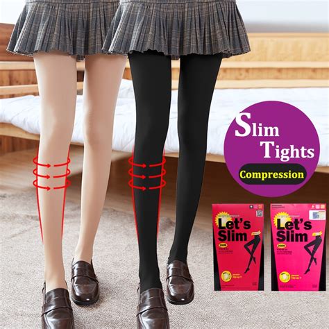Lets Slim High Stockingskorean Compression Pantyhoselegs And Thigh