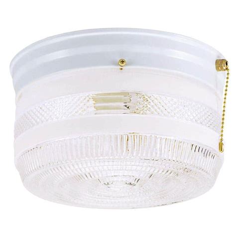 Westinghouse 2 Light Ceiling Fixture White Interior Flush Mount With