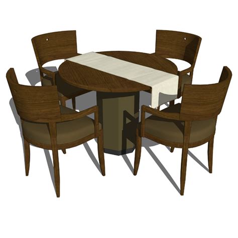 Modern designs, made exclusively for revit projects. Restaurant dining set 3D Model - FormFonts 3D Models ...