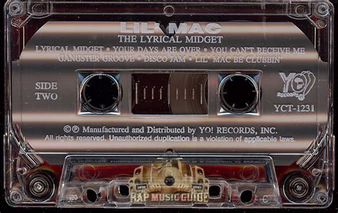 Lil Mac The Lyrical Midget Cassette Tape Rap Music Guide