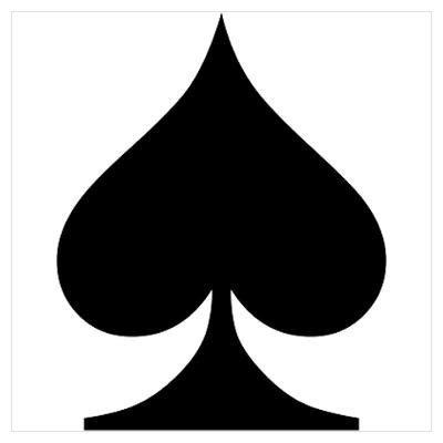 In general, its dark color (or lack thereof) has resulted in numerous cultures associating it with imminent death, bad fortune, disaster, hatred, war, and even the end of the world. Spades Symbol - ClipArt Best