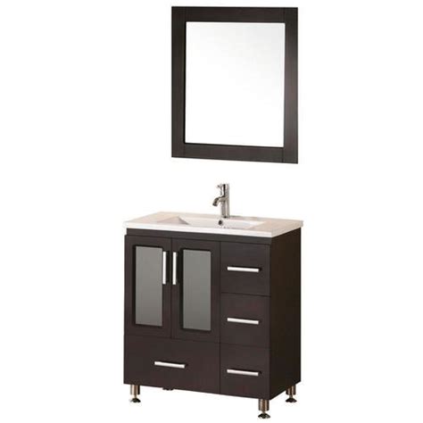 Design Element Stanton 32 In Espresso Single Sink Bathroom Vanity With