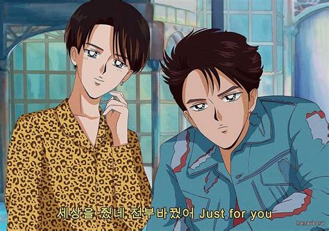 If Bts Starred In A 90s Anime This Is What They Would Look