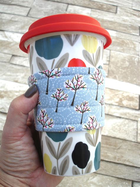 Fabric Coffee Cup Cozy Sleeve Tutorial Sew Dainty
