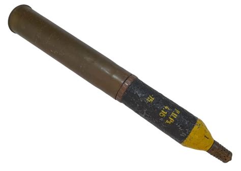 At Auction Inert Ww1 French 75mm Long Cased Shrapnel Shell With Balls