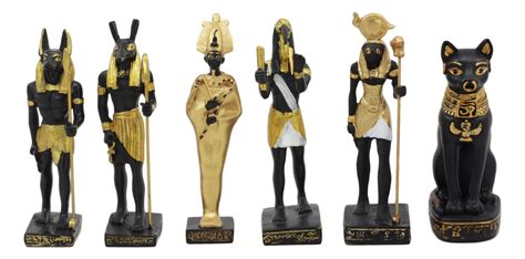 Ebros Egyptian Classical Deities Miniature Figurine Gods Of Egypt Dollhouse Miniature Statue