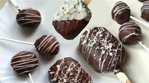 Add a pinch of sprinkles to the bottom of each pop mold. Chocolate Nutella cakesicles/cake pops tutorial without ...