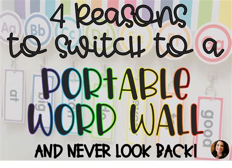 4 Reasons To Switch To A Portable Word Wall Kindergarten Korner