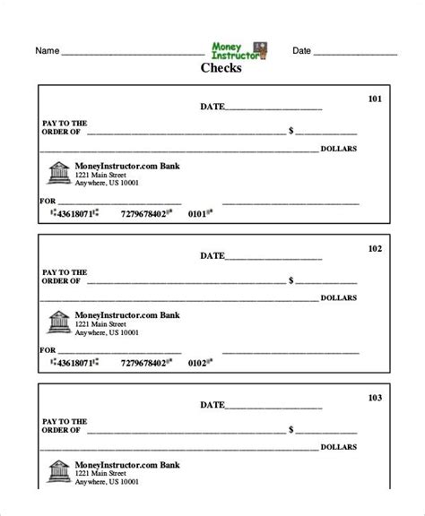 10 Free Payroll Check Templates Ms Word Excel And Pdf