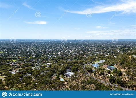 View Of Suburbs Looking To Adelaide City Stock Photo Image Of Person