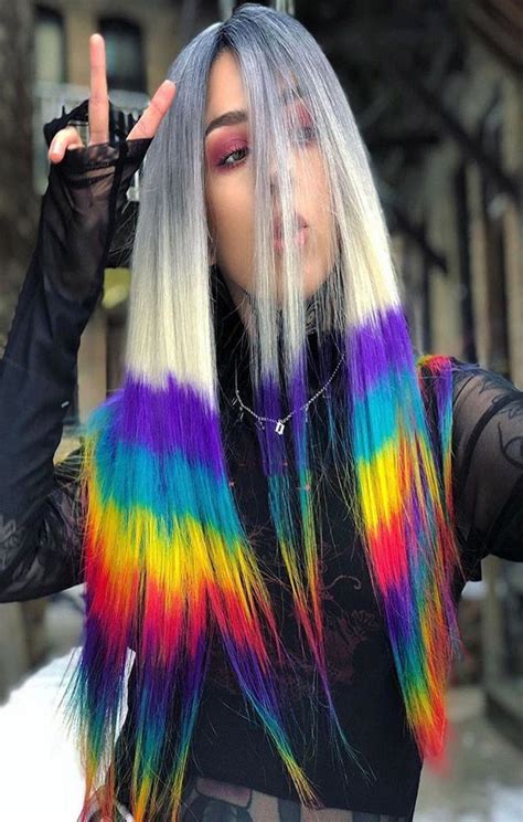Cute And Trending Rainbow Hair Color Ideas 2019 Beautiful Hair Dye