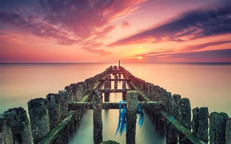 nature, Landscape, Sea, Sunset Wallpapers HD / Desktop and ...