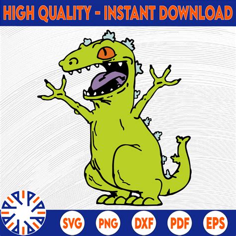 Reptar Rugrats SVG Png Dxf Cricut Silhouette Cut File In Inspire