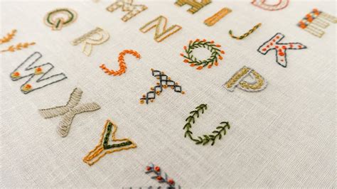 Alphabet Embroidery Designalphabet Embroidery Patterns Hand