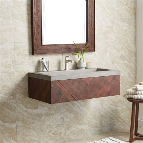 Vintners Floating Vanity Wall Mount For Trough Sinks Native Trails