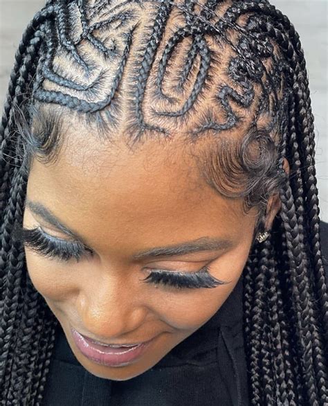 30 Half Fulani Tribal Braids Half Knotless Braids Hairstyles In 2022