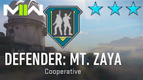 Mw2 Spec Ops Defender Mt Zaya Completion 3 Stars Youtube