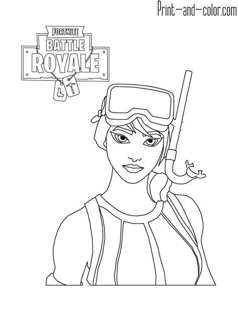 Our coloring books are made to be interesting for everyone from the very youngest to older children. Fortnite coloring pages | Print and Color.com