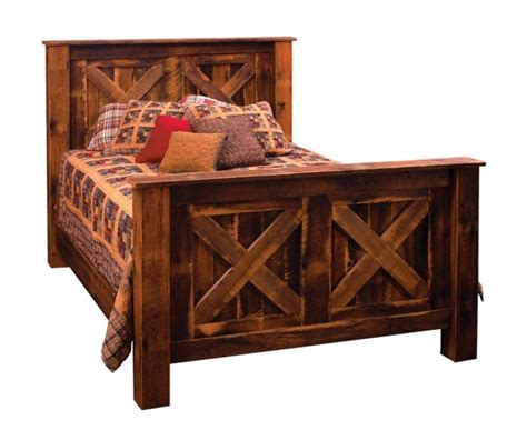 Rustic Bed Frame Country Bed Frame Reclaimed Wood Bed Frame Barnwood