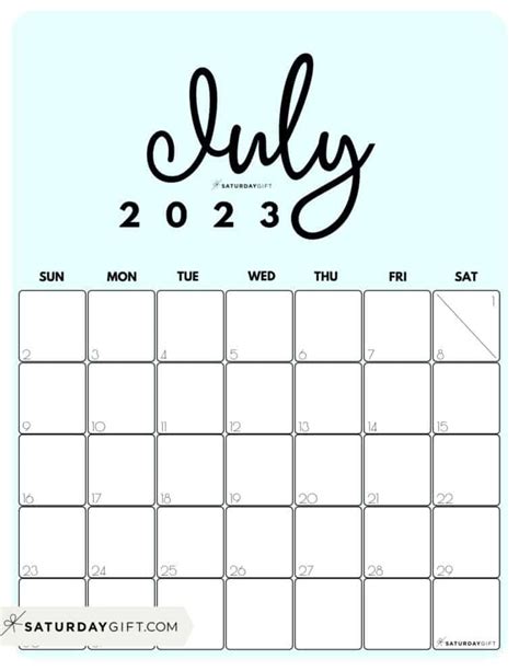 July Calendar 2023 Printable Cute Mobila Bucatarie 20
