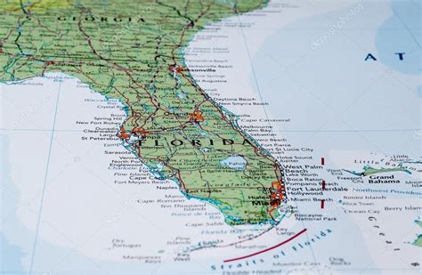 Map Of Florida Usa Stock Editorial Photo © Claudiodivizia 110163748