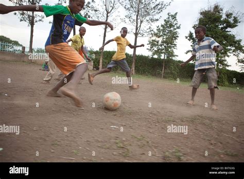 African Children Playing Football Hi Res Stock Photography And Images