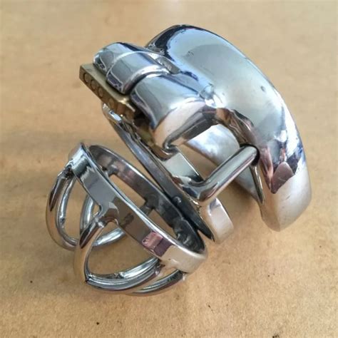 Arc Shaped Card Ring Stainless Steel Extra Short Cock Cage Male
