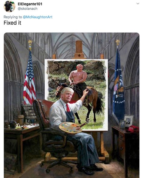 The Internet Had A Field Day With Artists Pro Trump Painting