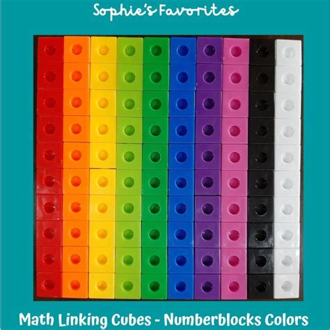 100pcs 2cm Math Linking Cubes Numberblocks Number Blocks Snap Cube Link